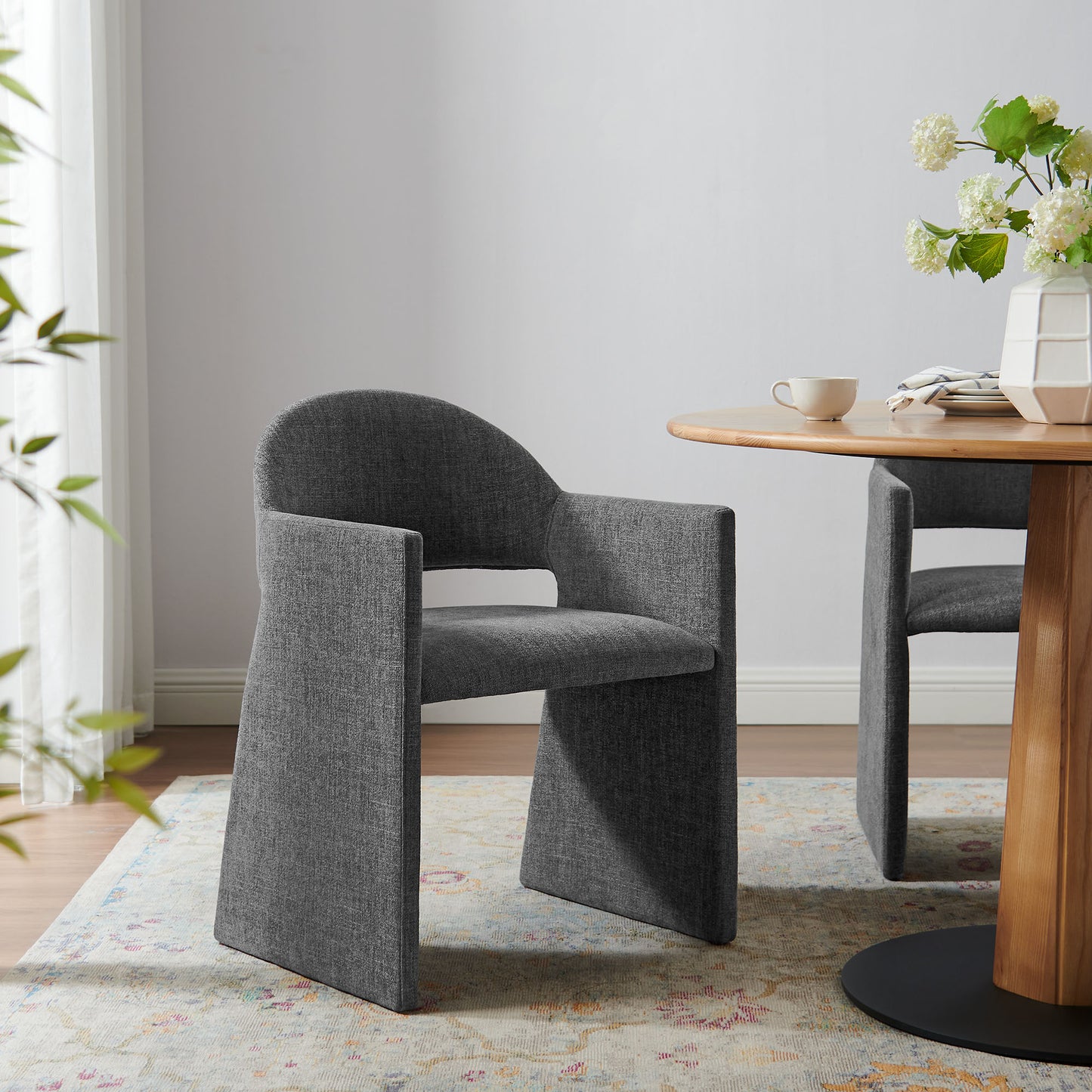 Talia Upholstered Fabric Dining Armchair by Furniture for America