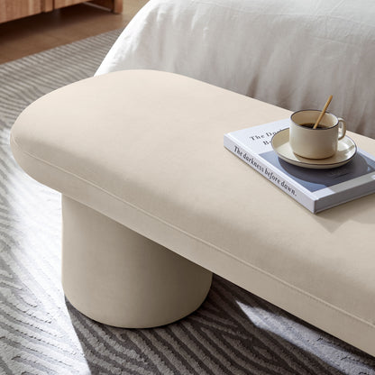 Orla Performance Velvet Bench by Furniture For America