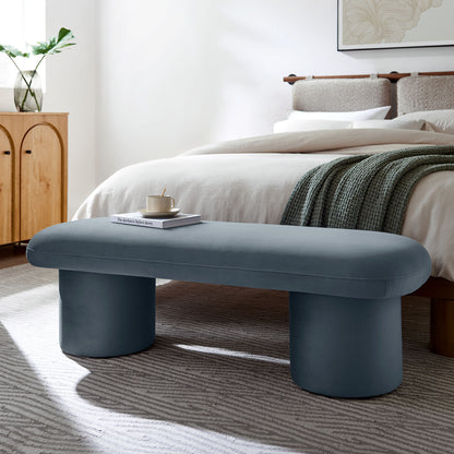 Orla Performance Velvet Bench by Furniture For America
