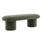 Torin Chenille Upholstered Bench in Sage