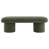 Torin Chenille Upholstered Bench in Sage