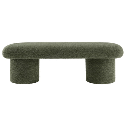 Orla Chenille Upholstered Bench by Furniture For America