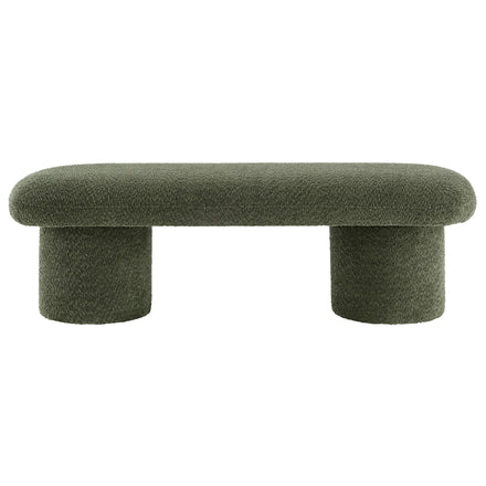 Orla Chenille Upholstered Bench in Sage
