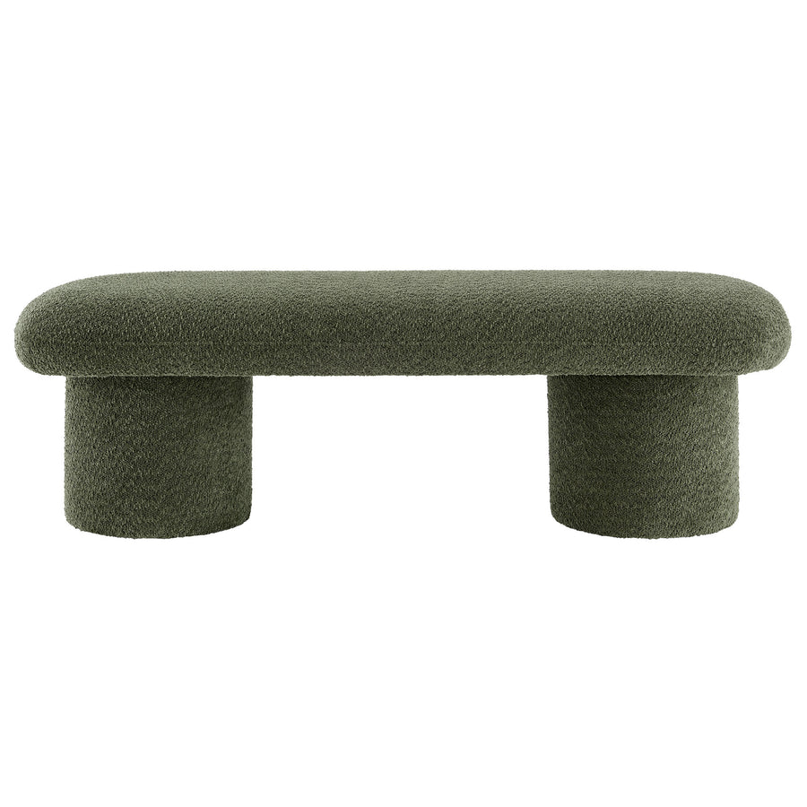 Torin Chenille Upholstered Bench in Sage