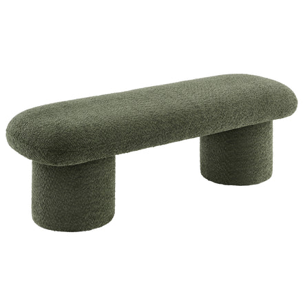 Orla Chenille Upholstered Bench in Sage