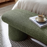 Torin Chenille Upholstered Bench in Sage