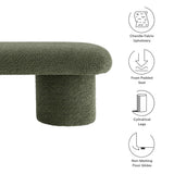 Torin Chenille Upholstered Bench in Sage