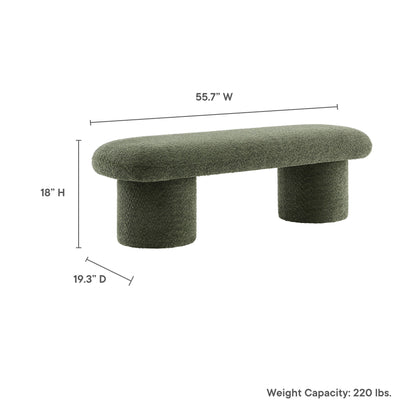 Orla Chenille Upholstered Bench by Furniture For America