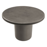 Portico 48" Indoor - Outdoor Patio Concrete Round Dining Table in Gray