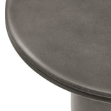 Portico 48" Indoor - Outdoor Patio Concrete Round Dining Table in Gray