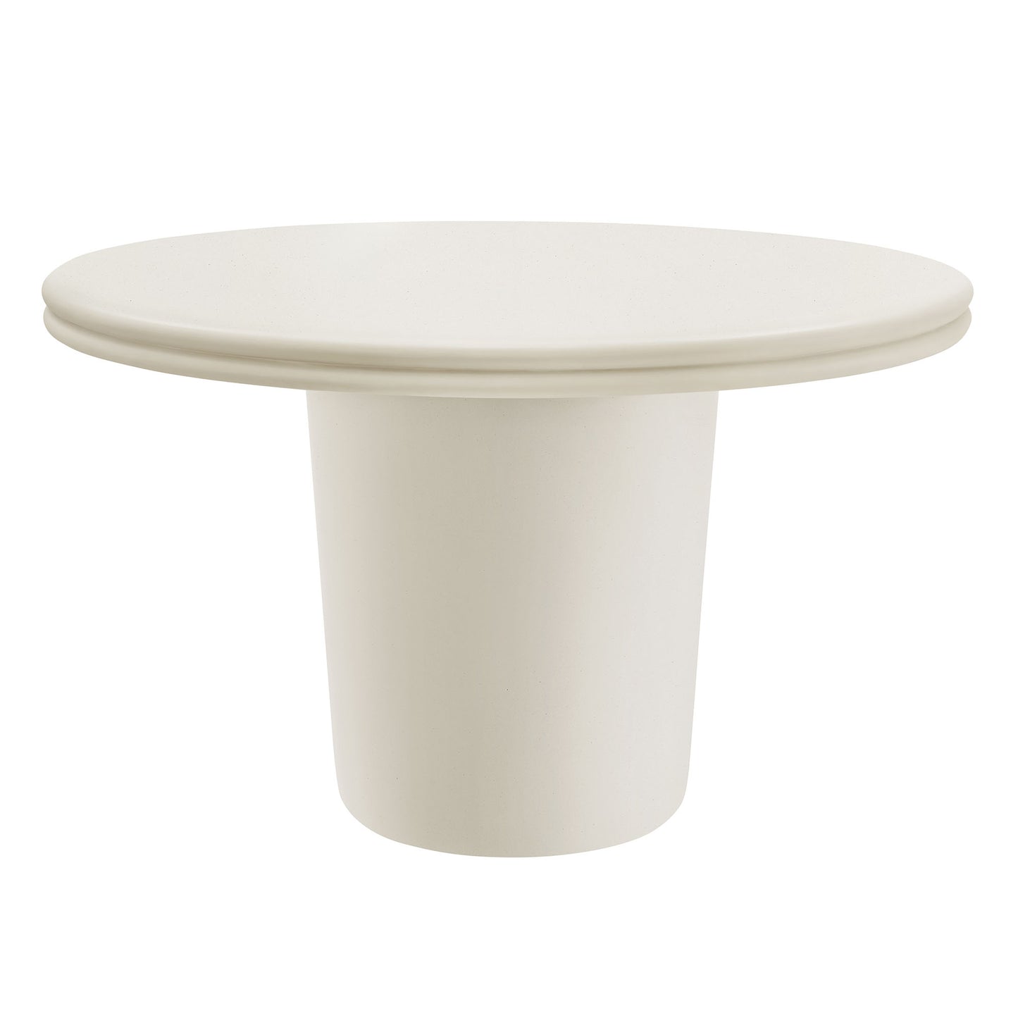 Brion 48" Indoor - Outdoor Patio Concrete Round Dining Table by Furniture For America