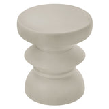 Marstal Indoor - Outdoor Patio Concrete Side Table in Light Gray