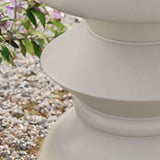 Marstal Indoor - Outdoor Patio Concrete Side Table in Light Gray