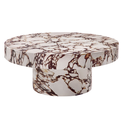 Alora Indoor - Outdoor Patio Concrete Round Coffee Table by Furniture For America