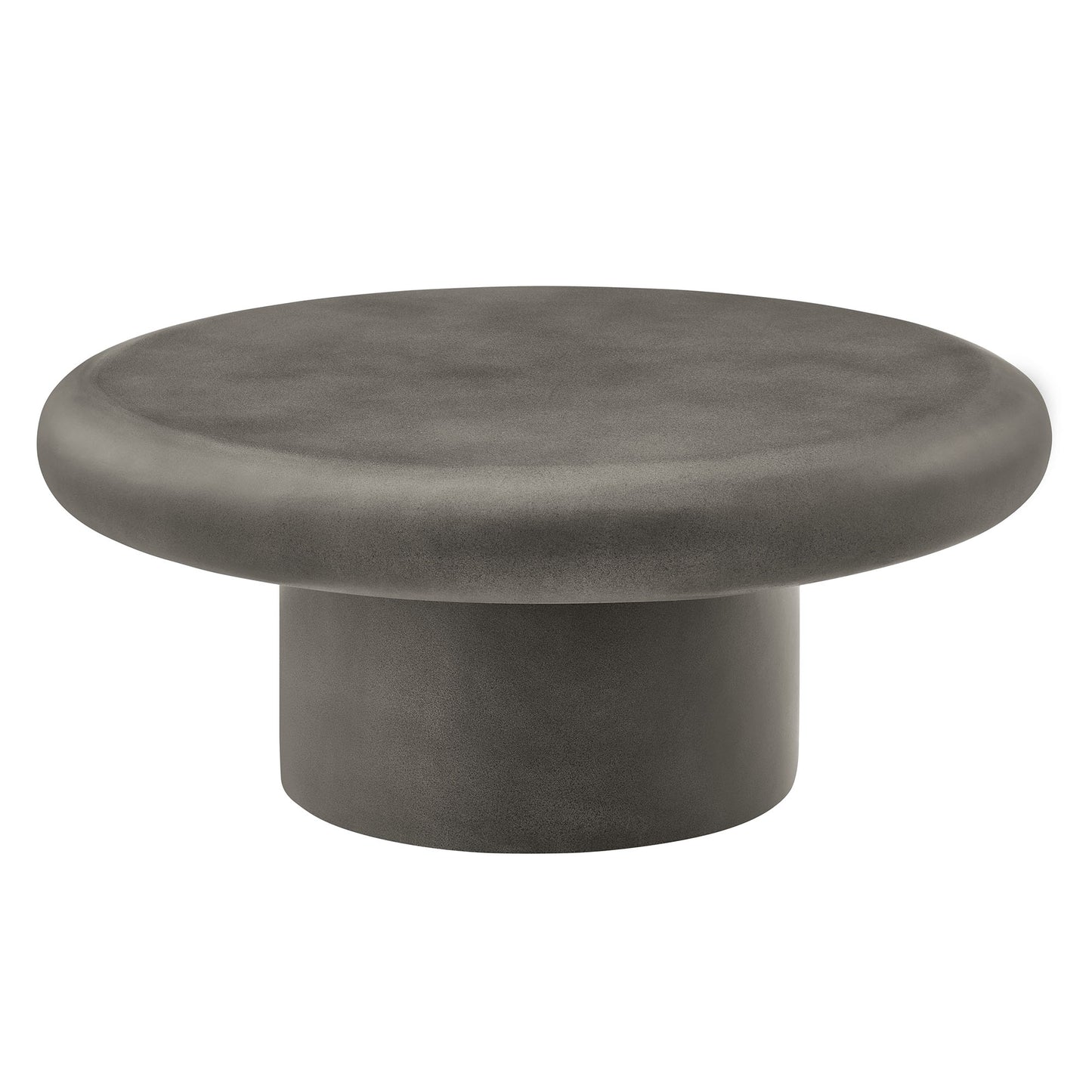 Argos Indoor - Outdoor Patio Concrete Round Coffee Table by Furniture For America