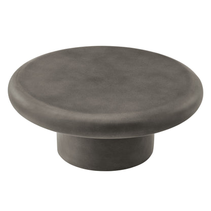 Argos Indoor - Outdoor Patio Concrete Round Coffee Table by Furniture For America