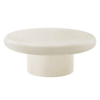 Argos Indoor - Outdoor Patio Concrete Round Coffee Table by Furniture For America