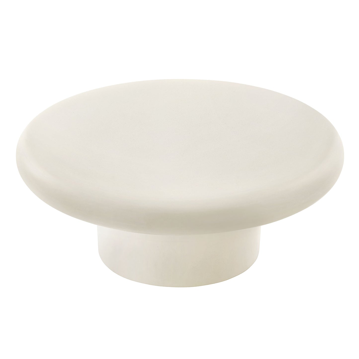 Argos Indoor - Outdoor Patio Concrete Round Coffee Table by Furniture For America