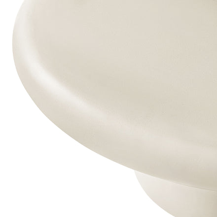 Argos Indoor - Outdoor Patio Concrete Round Coffee Table in White