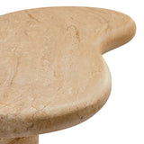 Wade Indoor - Outdoor Patio Textured Faux Travertine Coffee Table in Travertine