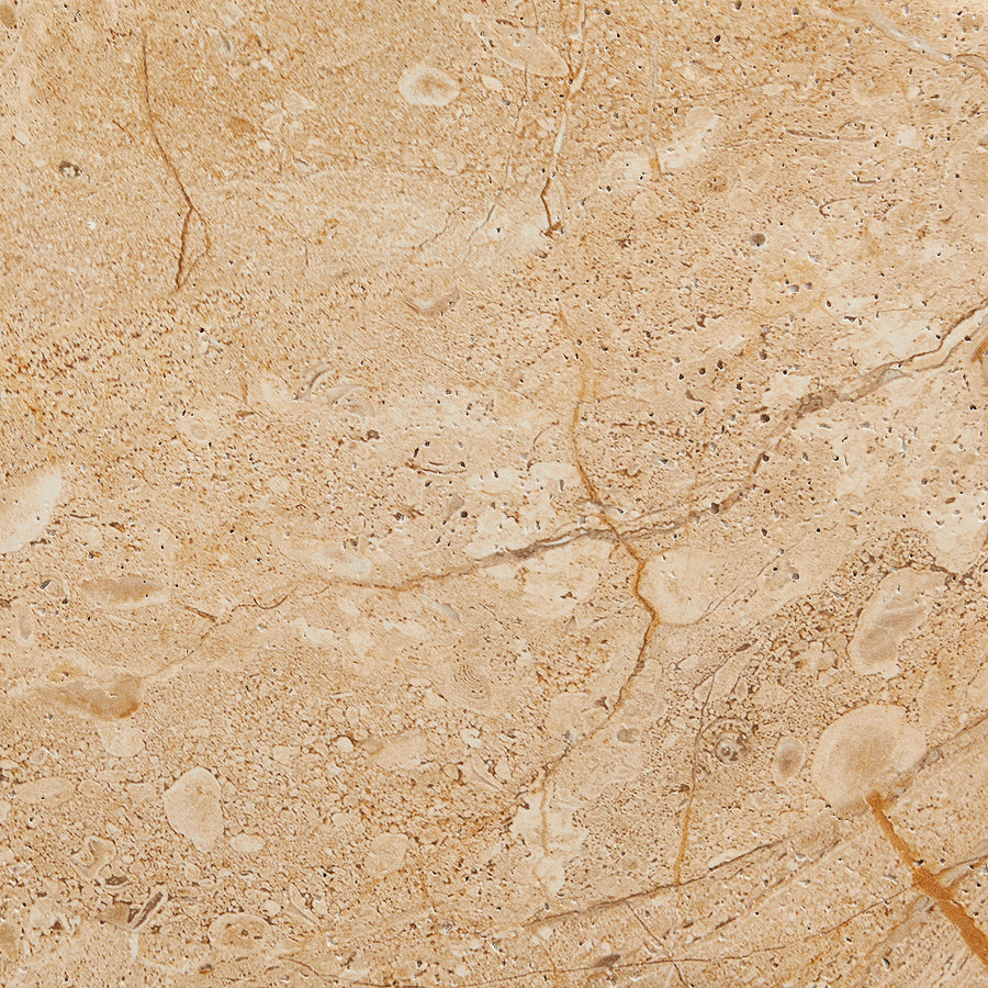 Wade Indoor - Outdoor Patio Textured Faux Travertine Side Table in Travertine
