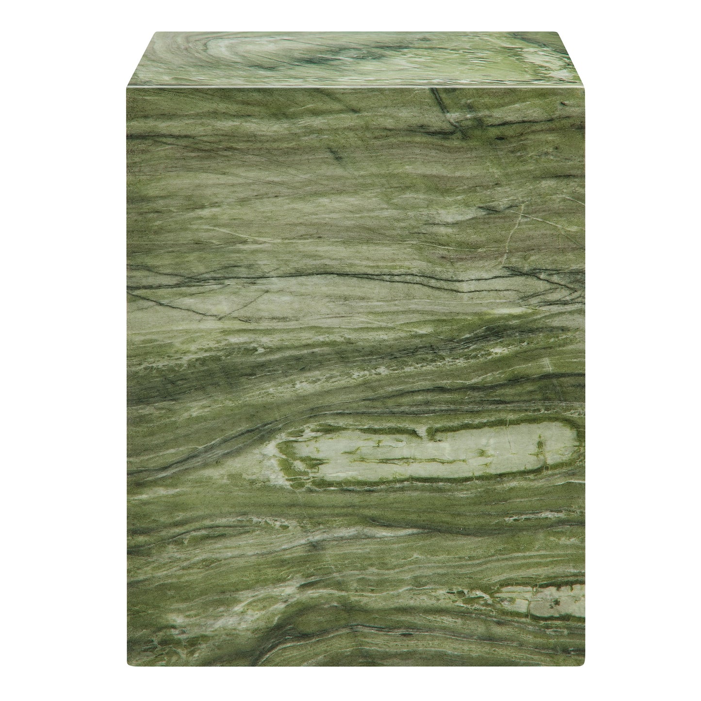 Jordana Square Plinth Indoor - Outdoor Patio Concrete Side Table by Furniture For America