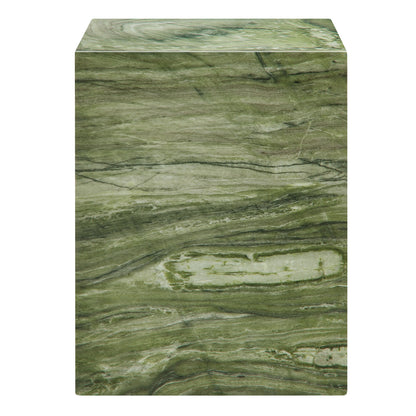 Jordana Square Plinth Indoor - Outdoor Patio Concrete Side Table by Furniture For America