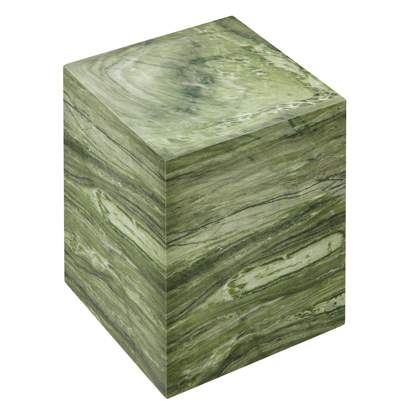 Jordana Square Plinth Indoor - Outdoor Patio Concrete Side Table by Furniture For America