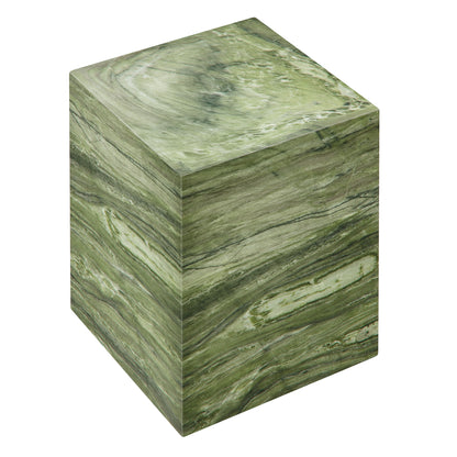 Jordana Square Plinth Indoor - Outdoor Patio Concrete Side Table by Furniture For America