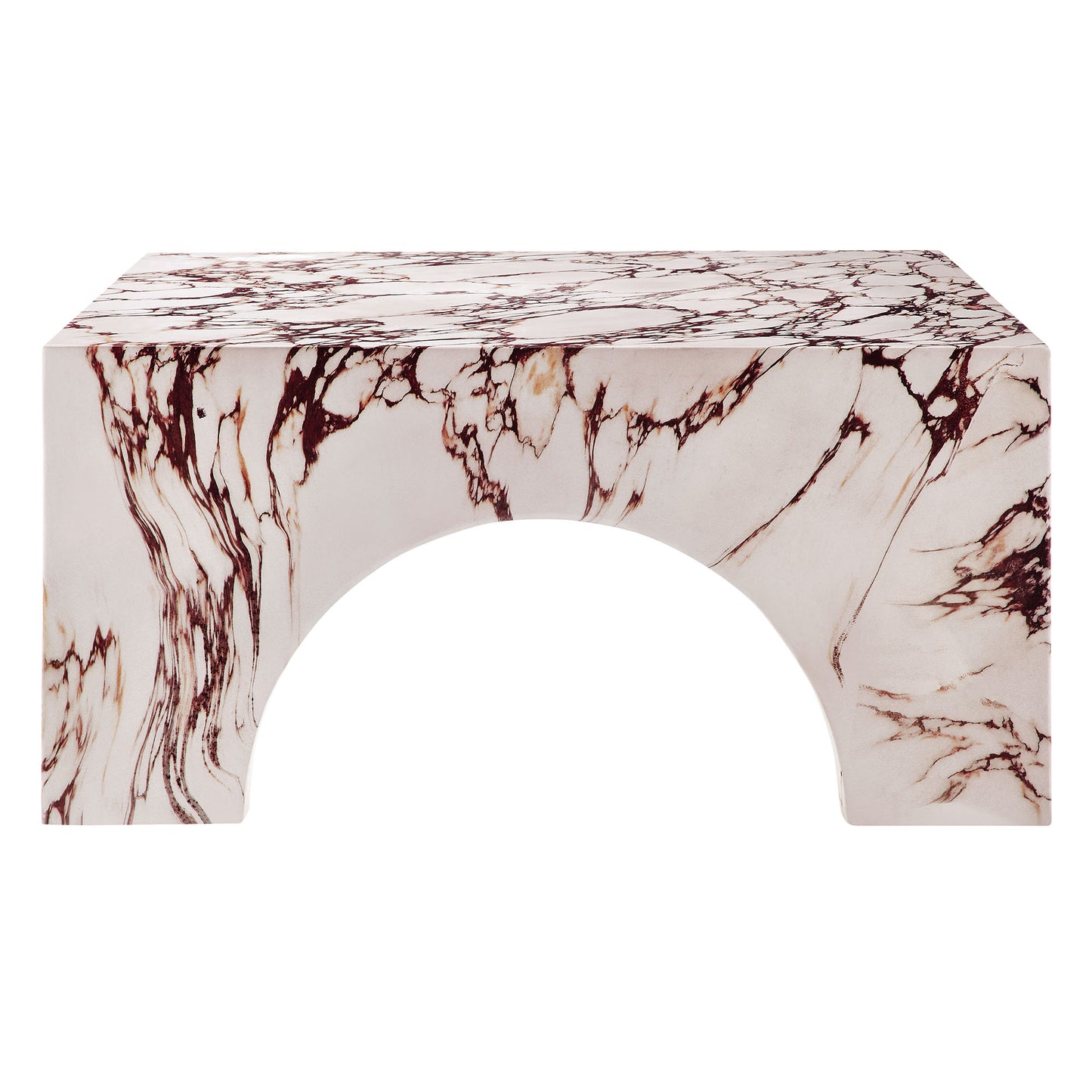 Valen Indoor - Outdoor Patio Arched Concrete Coffee Table by Furniture For America