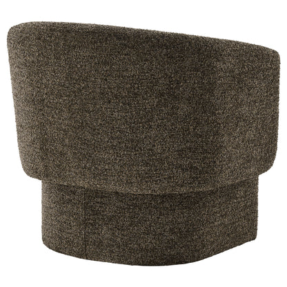 Muse Boucle Fabric Barrel Accent Chair by Furniture For America