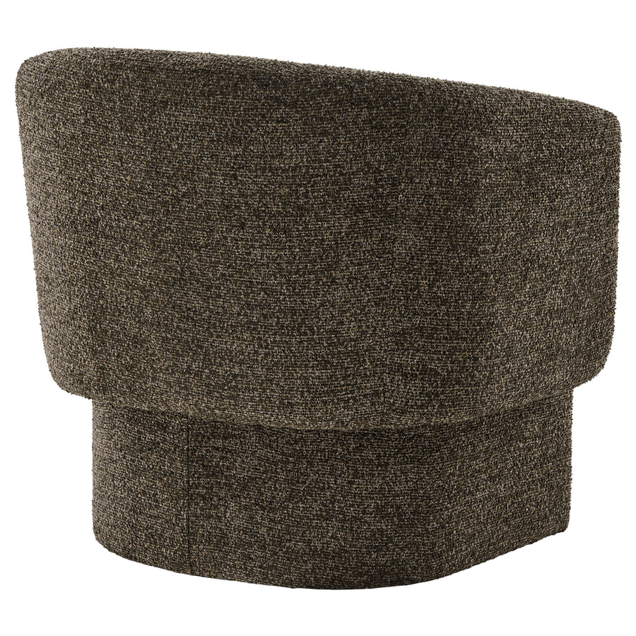 Medinaceli Boucle Fabric Barrel Accent Chair in Antique