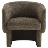 Medinaceli Boucle Fabric Barrel Accent Chair in Antique