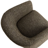 Medinaceli Boucle Fabric Barrel Accent Chair in Antique
