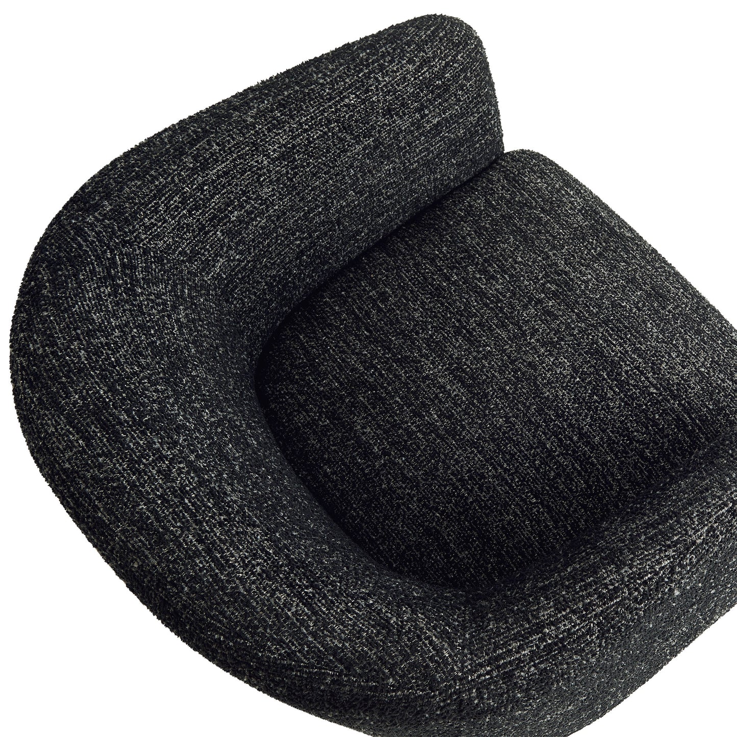 Muse Boucle Fabric Barrel Accent Chair by Furniture For America