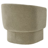 Medinaceli Boucle Fabric Barrel Accent Chair in Cork