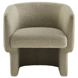 Medinaceli Boucle Fabric Barrel Accent Chair in Cork