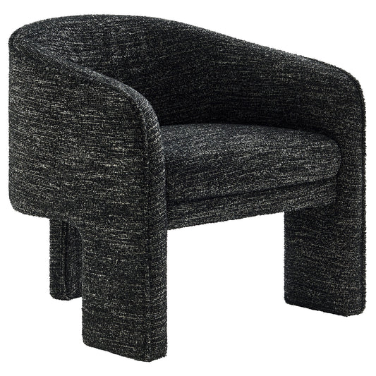 Greer Boucle Fabric Upholstered Accent Armchair by Furniture For America