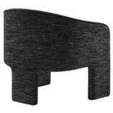 Knox Boucle Fabric Upholstered Accent Armchair in Charcoal