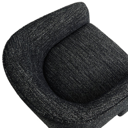 Greer Boucle Fabric Upholstered Accent Armchair by Furniture For America