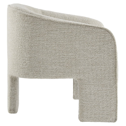 Greer Boucle Fabric Upholstered Accent Armchair by Furniture For America