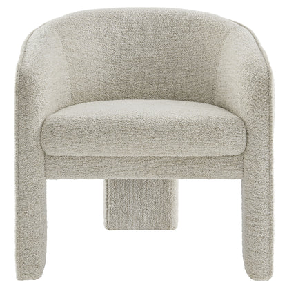 Greer Boucle Fabric Upholstered Accent Armchair by Furniture For America