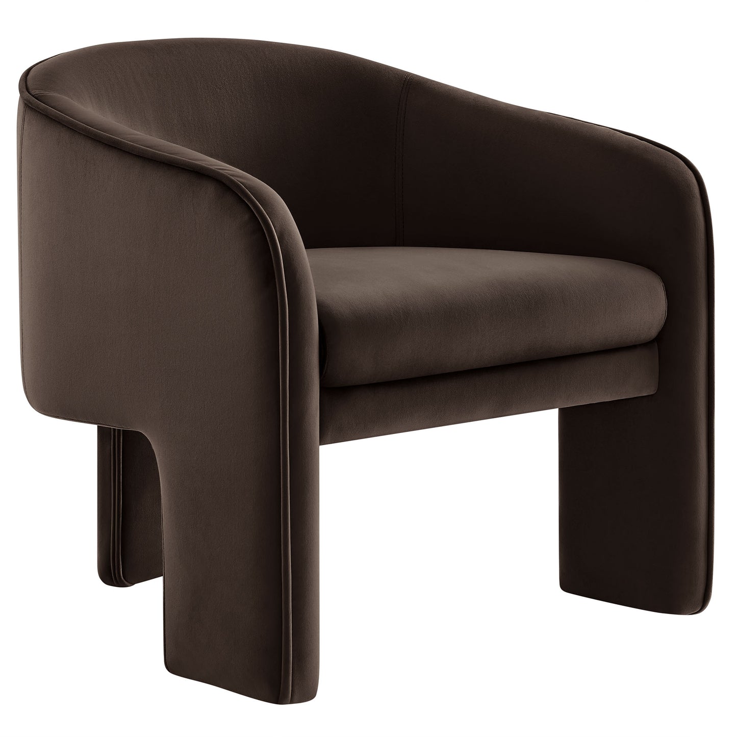 Greer Performance Velvet Upholstered Accent Armchair by Furniture For America