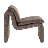 Begur Boucle Upholstered Armless Accent Chair in Antique