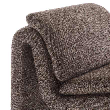 Lume Boucle Upholstered Armless Accent Chair in Antique