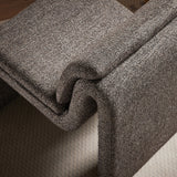 Begur Boucle Upholstered Armless Accent Chair in Antique