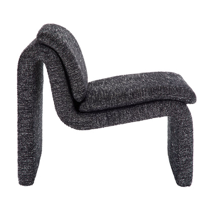 Lume Boucle Upholstered Armless Accent Chair by Furniture For America
