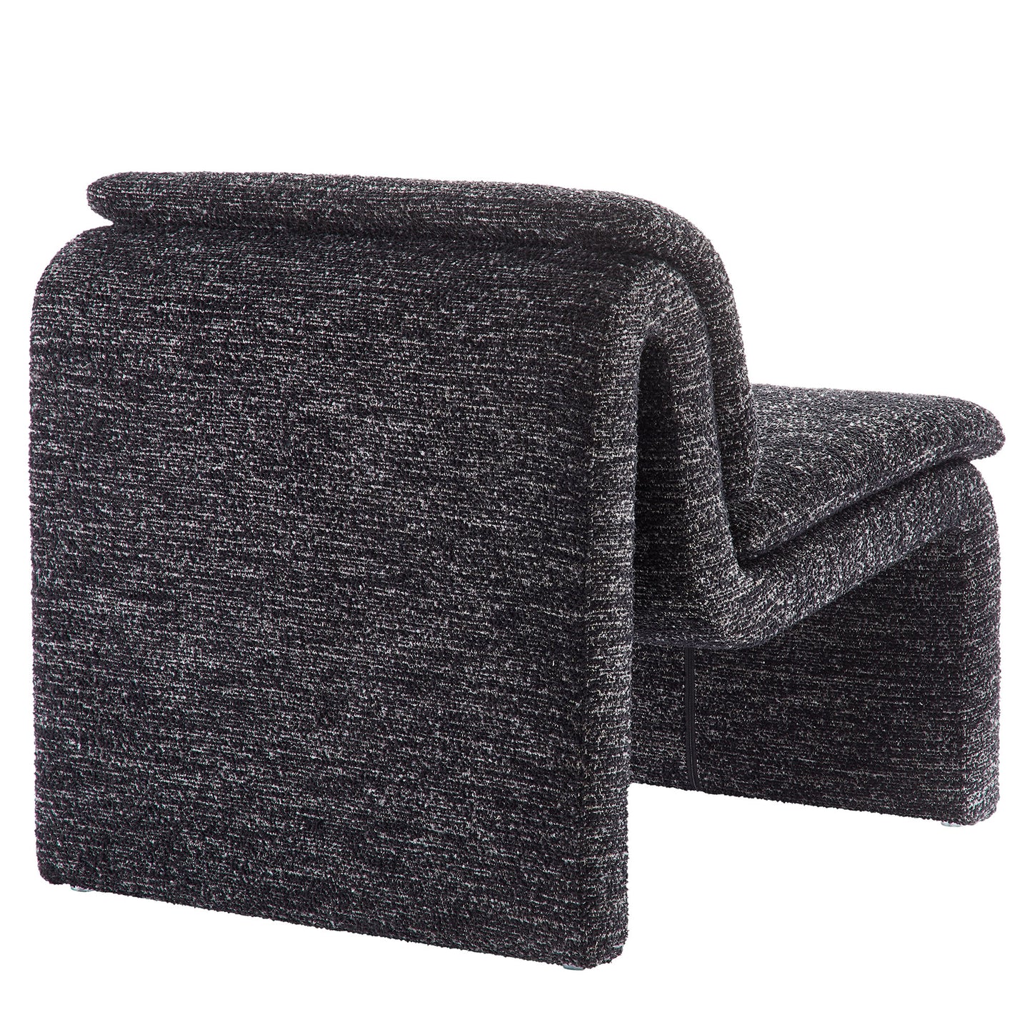 Lume Boucle Upholstered Armless Accent Chair by Furniture For America