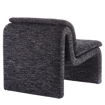 Lume Boucle Upholstered Armless Accent Chair by Furniture For America
