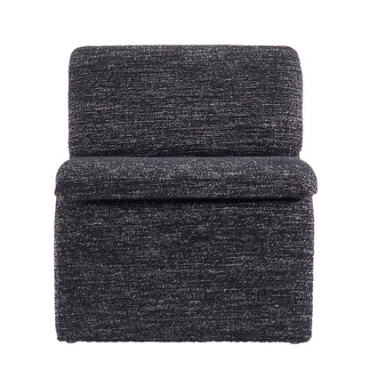 Lume Boucle Upholstered Armless Accent Chair by Furniture For America